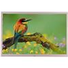 BAIYUN Display HD con cornice digitale in metallo da 15,4 pollici con telecomando, supporto video e musicale, presentazione, adatto agli anziani (Color : Gold)
