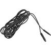PartyKindom Cavo Prolunga per Telecamera Posteriore 4 Pin con Interfaccia Av Auto, Materiale Pvc Nero, Lunghezza 2,5 Metri, Facile Installazione per Sistemi di Retromarcia