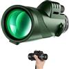 TIEOAXFT Telescopio monoculare professionale 8X42 con zoom IPX4 e rivestimento prismatico impermeabile for caccia, escursionismo birdwatching all'aperto(40X60)