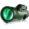 Josenidny Telescopio monoculare HD 80x100 con adattatore per smartphone per bird watching, , escursionismo
