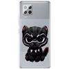 MUTOUREN Cover per Samsung Galaxy A42 5G Custodia in Silicone TPU Trasparenti Ultra Sottile Antigraffio Antiurto Protettivo Case con Pellicola Proteggi Schermo, Piccolo Leopardo