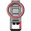 Tbest Supporto Magnetico per Treppiede per Telefono Supporto di Rotazione Portatile Regolabile a Doppio Asse in Lega di Alluminio per Selfie Live Streaming Registrazione Video Viaggi
