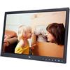VBESTLIFE Cornice Digitale da 15 Pollici Elettronico Digitale Sottile Immagine/Foto 1280 * 800 HD Touch Screen Digital Photo Frame Orologio Sveglia con Telecomando(Nero)
