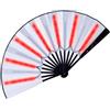 Generic Ventaglio Cinese con Luminosità LED, Spettacolo Di Scenario, Ventilatore Illuminato, Regalo Di Compleanno, Bar Notturno Per Matrimoni, Fluorescenti, Ventilatore LED, Grande Ventilatore