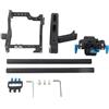 VESHENVEN Gabbia per fotocamera in alluminio con maniglia superiore per A7 A7II A7S A7SII A7R A7RII GH4, accessorio per fotocamera professionale, gabbia leggera in lega di alluminio con