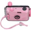 SparkFeng Macchina fotografica a pellicola riutilizzabile da 35 mm, macchina fotografica retrò impermeabile con obiettivo da 28 mm, velocità dell'otturatore F/9 1/100 s, include custodia imp (Rosa chiaro)