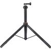 Bewinner Treppiede con Asta di Prolunga per Fotocamera, Supporto per Selfie Stick Magnetico Regolabile in Altezza in Lega di Alluminio per Action 5 Pro, Go 3S, 3, Smartphone