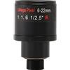 Cookwowe Obiettivo CCTV 1/2,5 Pollici 6-22mm 5MP M12 Lente varifocale F1.6 per 4MP / 5MP CMOS/CCD sensore di Sicurezza IP/AHD