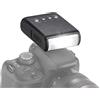 lvifloae Mini torcia portatile digitale su fotocamera Flash Speedlite Torcia con attacco a slitta a luce brillante e morbida per fotocamere DSLR