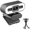 Queen Webcam A10 2K/4K Full HD/QHD/UHD Webcam con microfono per laptop PC + treppiedi