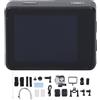 Kikumi Fotocamera da 30 Fps da 30 Fps Anti Sket 48MP Camera Subacquea con Doppio Schema Posteriore Anteriore Largo 170 Gradi Microfono Wireless da 128 GB Microfono Wireless