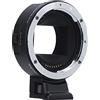 RASTKY Adattatore Automatico EFE5 per Obiettivi EF/EF-S a NEX con Display, Compatibile con Serie A9 e Altro, Supporta la Messa a Fuoco di Fase/contrasto, Aggiornamento Firmware