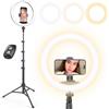 UBeesize 12" Selfie Ring Light with 62" Extendable Tripod Stand & Remote, LED Circle Light with Phone Holder for Video Recording/Makeup/Content Creator (YouTube/TikTok/Twitch), Phone, Camera & Webcam