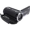 Asixxsix Videocamera 2.7K da 50MP, Zoom Digitale 16X, Schermo da 2,8 Pollici, Luce LED, Funzione Webcam, Rilevamento del Viso, Anti Shake, Fotocamera da Viaggio, Incontri, Studio, Streaming