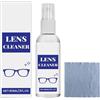 Generic Detergente per lenti da 60 ml, spray per la pulizia degli schermi del telefono, anti-appannamento, smacchiatore con panno per obiettivi, fotocamera, telefono, occhiali, schermo del computer