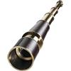 RK NAUTICAL INSTRUMENT Telescopio in stile vintage, palmare da 45,7 cm, rivestito in pelle con finitura bronzata