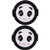 KONTONTY Copriobiettivo Senza Parole Panda Graphics Confezione Da 2 Per Obiettivi Di Sicurezza Per Fotocamere Da 52 Mm
