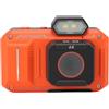Zunate Fotocamera Digitale 4K, 65MP 18X Compatta per Vlogging Fotocamera Punta e Scatta con Flash LED 2,88'' Schermo HD con Timer da 2/5/10 Secondi Portatile per la Fotografia di (ORANGE)