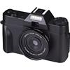 BAFEIYA Registratore per videocamera Vlogging con videocamera Retro Vintage 48MP Selfie Camera Flip Screen Videocamera grandangolare 4K Obiettivo macro Vlog Fotografia Videoregistratore digitale(No SD Card,No