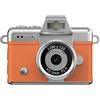Zilimontt Portachiavi fotocamera con schermo flip a 180 gradi - 720p HD tascabile per videocamere - fotocamera stile retrò con luce di riempimento a LED e stabilizzazione CMOS (arancione)