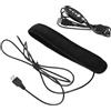 WATIIFUFU Riscaldatore per Obiettivo USB Dc 5v, Neoprene Nero, Antiappannamento | 3 Livelli di Temperatura, Cavo USB 150cm, per Lente Camera e Telescopio