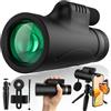 LeGDOr BAK4 - Telescopi monoculari per adulti, 10 x 42, monocolo ad alta potenza, con supporto per smartphone e treppiede aggiornato, per osservazione degli uccelli, escursionismo, campeggio, viaggi, visite