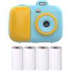 LIXSAZSE Fotocamera digitale istantanea per bambini Registrazione ad definizione 7K ABS Fotocamera istantanea carina Digitale ForZoom 1080P Regali digitali