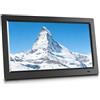 BoTongSiHai Display Pubblicitario Con Schermo IPS HD - Cornice Digitale Multifunzione, Telecomando, USB/SD, Riproduce Video/Musica/Foto/E-book, Sensore Di Movimento, Montabile A Parete(Black,24in)
