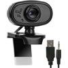 Generic Webcam con microfono,Webcam con microfono integrato per PC | Videocamera Web per computer con clip USB HD per laptop, conferenze, videochiamate, streaming, plug and play