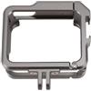 Jectse Gabbia Fotocamera per Action Camera GO 3S, Custodia Protettiva con Telaio in Alluminio con Supporto per Slitta Fredda, Coperchio Ribaltabile per Batteria per Video, Luce LED