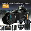 LNHHG Registratore con fotocamera digitale Videocamera videocamera 4K Camter D7200 Focus Auto Full HD Fotocamera digitale fotocamera professionale 3 obiettivi flash esterno commutabile(STANDARD)