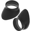 Luxshiny Coperture Protettive 2 Pezzi per Oculari Microscopio e Telescopio Barriera Protettiva Leggera in Gomma Nera per Attività All'aperto e Viaggi