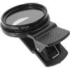 ZUNOXAZ Filtro Polarizzatore Cpl Ultrasottile da 37mm per Fotocamera Smartphone, Lente Nera in Alluminio Rimovibile per Fotografia Subacquea del Traffico Stile Casuale