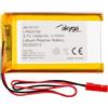 AKYGA Batteria LP503759 ai polimeri di litio Akyga AKY0107 Li-Po PCM JST a 2 poli, connettore 2,54 15 cm