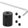 FEICHAO Adattatore femmina da 1/4 a 1/4 a 1/4 Staffa di espansione per braccio magico per fotocamera SLR Fotografia Supporto per treppiede Convertitore (1/4 a 1/4 vite)