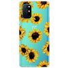 MUTOUREN Cover per Oneplus 8T Custodia in Silicone TPU Trasparenti Ultra Sottile Antigraffio Antiurto Protettivo Case con Pellicola Proteggi Schermo, Crisantemo Giallo