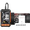 ZEZEFUFU Endoscopio industriale 1080P HD 4.3 pollici schermo periscopio fotocamera con 8 luci LED 5M cavo