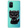 MUTOUREN Cover per Oneplus 8T Custodia in Silicone TPU Trasparenti Ultra Sottile Antigraffio Antiurto Protettivo Case con Pellicola Proteggi Schermo, Piccolo Leopardo