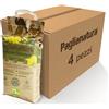 Paglianatura Kit 4 pezzi - Fieno Naturale con Tarassaco 1300g - Alimento Ricco di Fibre per Conigli, Roditori e Piccoli Animali