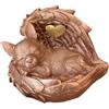 Monello Urna per cani Chihuahua in ali d'angelo, per la casa, con incisione personalizzata, fino a circa 5 kg di peso animale (oro rosa)