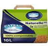 Catsan lettiera Naturale (Set di 4 Gatto Plus 10 Litri