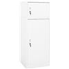 vidaXL Armadietto per Sella Bianco 53x53x140 cm in Acciaio