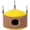Puco Nido di peluche per pappagalli, amaca calda per piccoli animali domestici, con ganci in metallo, per calopsitte, inseparabili, pappagalli, tende e capanne