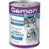 Generico Gemon umido gatto, deliziosi bocconcini per gatti adulti sterilizzati gusto TONNO E PESCE BIANCO | 12 lattine da 400 grammi l'una.
