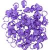 Glomora 100 Pezzi Anello per Zampe di Pollo, Anello di identificazione per Pollo, Anelli per Zampe di Anatra, Gallina e Oca, Clip per Anelli per Zampe di pollame, Strumenti (25 mm)