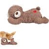 Genérico Peluche con battito, cuore cuccioli, orsacchiotti per cani, giocattoli rilassanti per cani, sollievo dall'ansia per animali domestici, peluche con suono battito, compagno di sonno morbido.