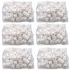 TOPZEA Anelli in ceramica per filtro dell'acquario, 2,7 kg, con sacchetti in rete con cerniera, per stagni koi, contenitori, filtro per acquario, bianco puro