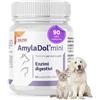 PETS Dolfos AmylaDol 90 Mini Compresse Enzimi Digestivi Amilasi, Lipasi e Proteasi per Gatti e Razze di Cani di Piccola Taglia