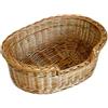 MyBer - Cuccia per gatti, cuccia per cani, in vimini, cestino per animali domestici, K5-100-3 (larghezza x profondità x altezza: 50cm/34cm/16cm)