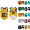 Generic Maglietta per cani personalizzata con logo, stampa di testo o immagine, maglietta da baseball per calcio, magliette personalizzate per cani di taglia piccola, media e grande, ragazza/gatto/gattino, XS